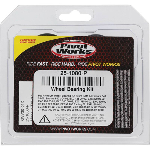 Pivot Works KTM Wheel Bearing Kit Premium Bearings - 25-1080-P Photo - Primary