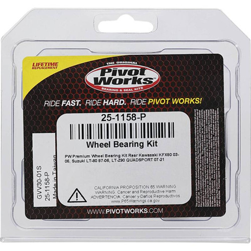 Pivot Works Kawasaki, Suzuki Wheel Bearing Kit Premium Bearings - 25-1158-P Photo - Primary