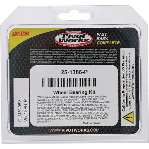 Pivot Works Cagiva, Kawasaki Wheel Bearing Kit Premium Bearings - 25-1386-P Photo - Primary