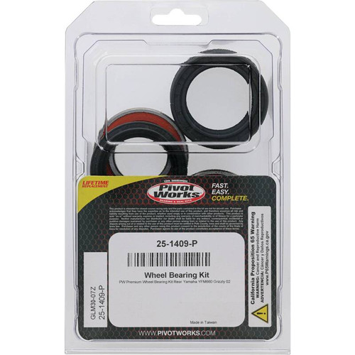 Pivot Works Yamaha Wheel Bearing Kit Premium Bearings - 25-1409-P Photo - Primary