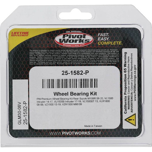 Pivot Works Suzuki Wheel Bearing Kit Premium Bearings - 25-1582-P Photo - Primary