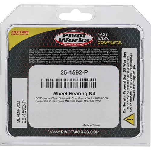 Pivot Works Cagiva, Kymco Wheel Bearing Kit Premium Bearings - 25-1592-P Photo - Primary