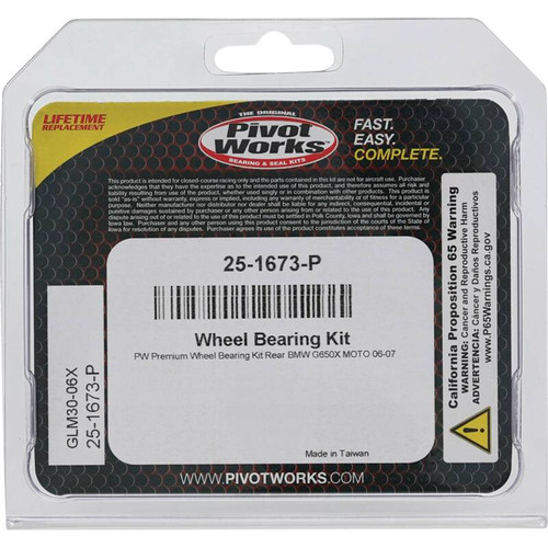 Pivot Works BMW Wheel Bearing Kit Premium Bearings - 25-1673-P Photo - Primary