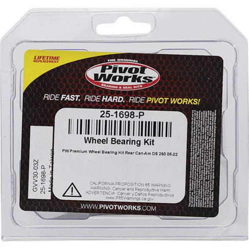 Pivot Works Can-Am Wheel Bearing Kit Premium Bearings - 25-1698-P Photo - Primary