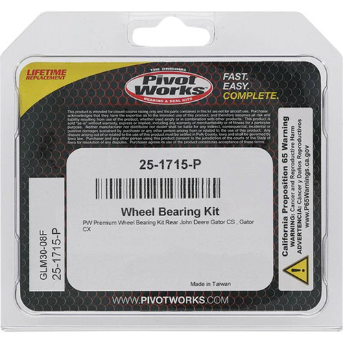 Pivot Works John Deere Wheel Bearing Kit Premium Bearings - 25-1715-P Photo - Primary