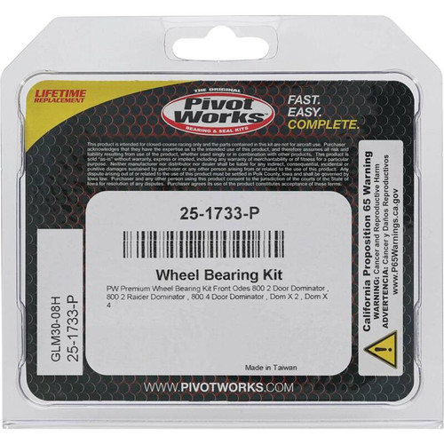 Pivot Works Odes Wheel Bearing Kit Premium Bearings - 25-1733-P Photo - Primary