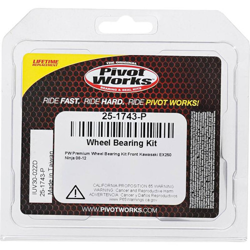 Pivot Works Kawasaki Wheel Bearing Kit Premium Bearings - 25-1743-P Photo - Primary