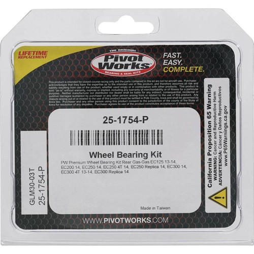 Pivot Works Gas-Gas Wheel Bearing Kit Premium Bearings - 25-1754-P Photo - Primary