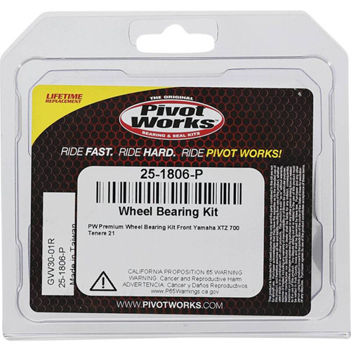 Pivot Works Yamaha Wheel Bearing Kit Premium Bearings - 25-1806-P Photo - Primary