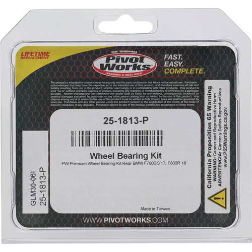 Pivot Works BMW Wheel Bearing Kit Premium Bearings - 25-1813-P Photo - Primary