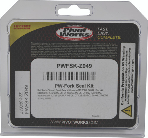 Pivot Works 86-04 Honda XR250R PW Fork Oil & Dust Seal Kit - PWFSK-Z049 Photo - Primary