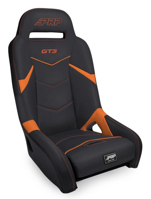 PRP GT3 Suspension Seat - Black/Orange - A7301-PORXP-207 Photo - Primary