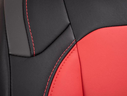 PRP Jeep Wrangler JL Front Seat Covers - 2 door- with Molle Back (Pair) - Black/Teal - B038-09 Photo - Close Up