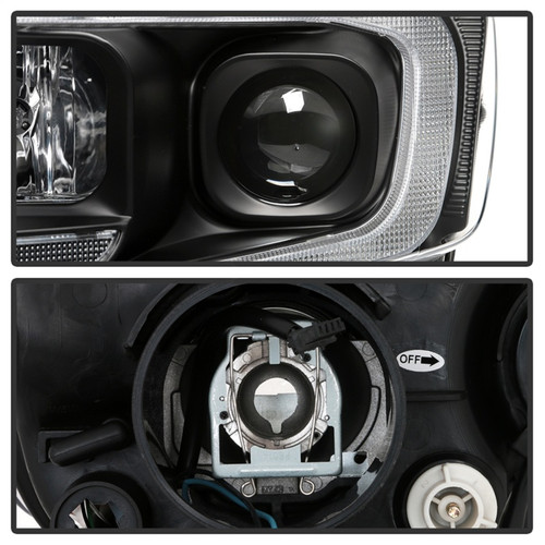 Spyder 11-13 Jeep Grand Cherokee (Xenon/HID Model Only) Light Bar Projector Headlights - Black - 5087737 Photo - Unmounted