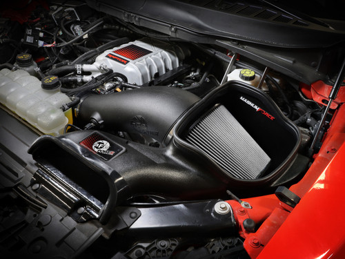 aFe 23-24 Ford F-150 Raptor R Magnum FORCE Stage 2 Cold Air Intake System w/ Pro Dry S Filter - 54-13080D Photo - Mounted