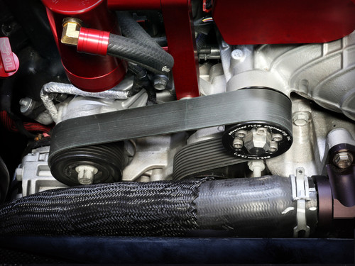 aFe 15-23 Dodge Challenger / 15-23 Dodge Charger SRT Hellcat 2.50in Supercharger Power Pulley Kit - 79-10009 Photo - Mounted