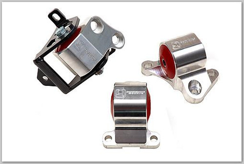 Innovative 96-00 Civic B/D Series Silver Aluminum Mounts 85A Bushings (2 Bolt) - B10050-85A Photo - Primary