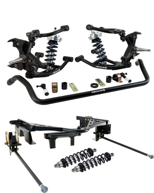 Ridetech 88-98 Chevy C1500 2WD CoilOver Suspension System w/ HD Drop Spindles - 11370201 Photo - Primary