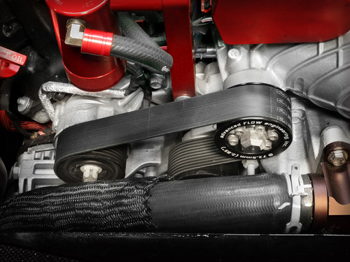 aFe 15-23 Dodge Challenger / 15-23 Dodge Charger SRT Hellcat 2.85in Supercharger Power Pulley Kit - 79-10007 Photo - Mounted