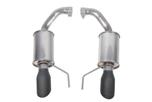 Roush 2024 Ford Mustang GT/EcoBoost Dual Tip Axle Back Exhaust w/ Black Tips - 422333-BLK Photo - Close Up