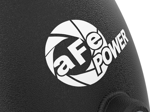 aFe 20-23 GM Diesel Trucks V8 6.6L L5P BladeRunner 3.5in Aluminum Cold Charge Pipe - Black - 46-20449-B Photo - Close Up