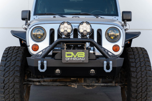 DV8 Offroad Fairlead Mounted Flip-Up License Plate Bracket - LPBM-02 Photo - Unmounted