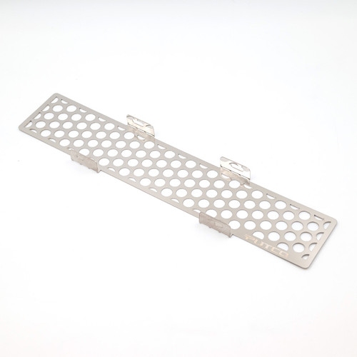 Putco 23-24 Ford F250/F350 Super Duty Punch Design Bumper Grille Inserts - Polished SS - 85172 Photo - Primary