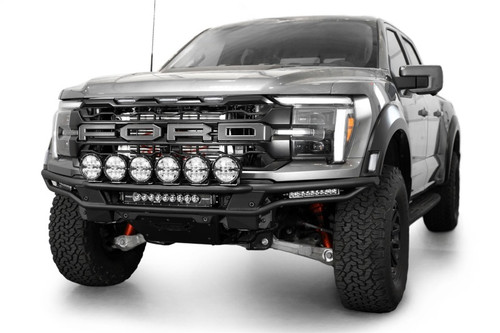 Addictive Desert Designs 2021-2024 Ford F-150 Raptor Race Series Front Bumper Light Hoop - AC2107001NA Photo - Mounted