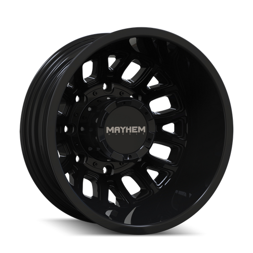 Mayhem Cogent Dually 8107D 17x6.5 8x200 BP -142mm Offset 142mm Bore Gloss Black - 8107D-7677BR Photo - Primary