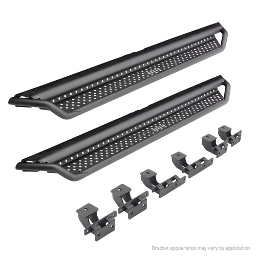 Go Rhino 22-24 Toyota Tundra Double-Cab Dominator Xtreme D1 SideSteps (incl. Brackets) - Black - D14435T Photo - Primary