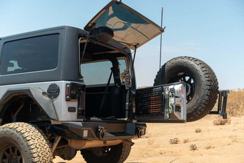 DV8 07-18 Jeep Wrangler JK Body Mounted Tire Carrier - TCJK-14 Photo - out of package
