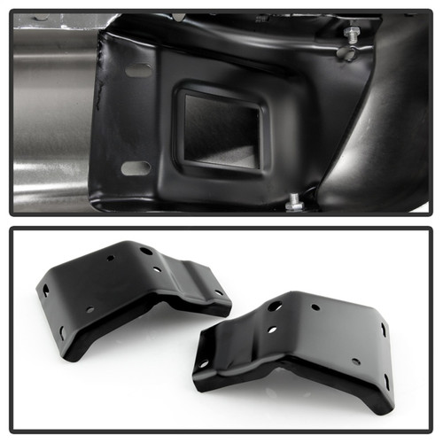 xTune 02-08 RAM 1500/03-09 2500/3500 OEM Style Steel Rear Bumper - Chrome (RB-DR02-SET-C) - 9047367 Photo - Unmounted