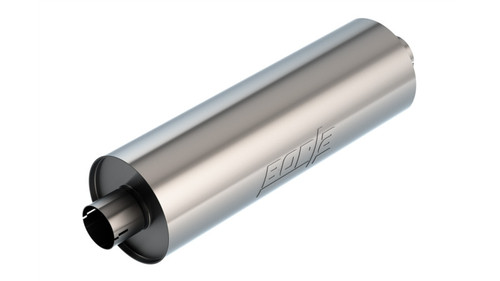 Borla Specialty Muffler 3in Center In/Out 7.75in Dia. 24in Body 29in OAL Touring Notched - 401662 Photo - Primary