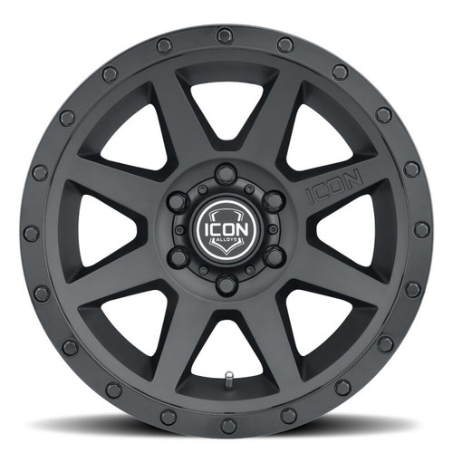 ICON Rebound 18x9 6x135 6mm Offset 5.25in BS 87.1mm Bore Double Black Wheel - 1818906352DB Photo - Close Up
