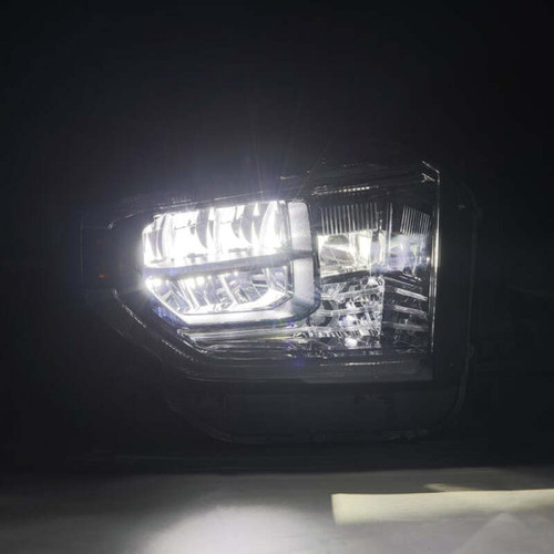 AlphaRex 14-21 Toyota Tundra MK II LUXX Series Crystal Headlights Alpha Black - 880830 Photo - Primary