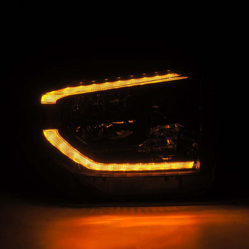 AlphaRex 14-21 Toyota Tundra MK II LUXX Series Crystal Headlights Alpha Black - 880830 Photo - Primary
