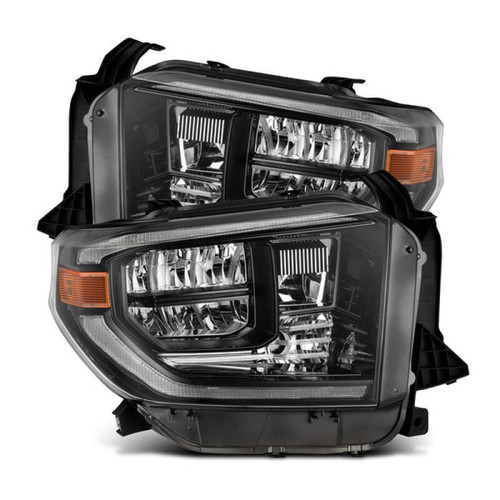 AlphaRex 14-21 Toyota Tundra MK II LUXX Series Crystal Headlights Alpha Black - 880830 Photo - Primary
