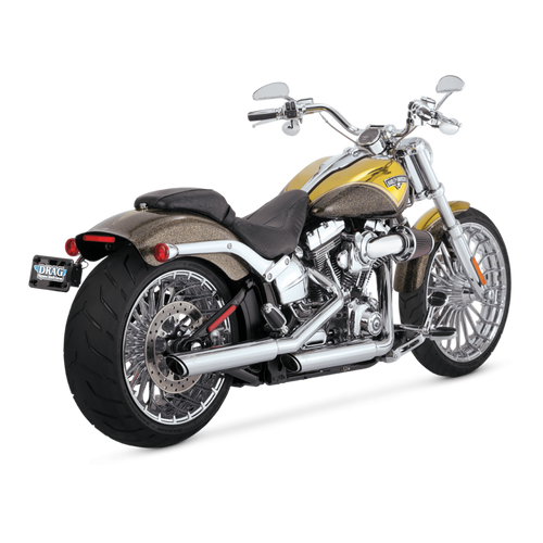 Vance & Hines HD Softail 91-09 Fatboy Twin Slash Slip-On Exhaust - 46844 Photo - Primary
