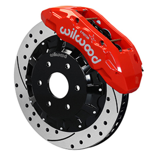 Wilwood 16-18 Chevrolet Silverado 1500 LS TX6R Big Brake Truck Front Brake Kit w/ Red Caliper - 140-13876-DR Photo - Primary