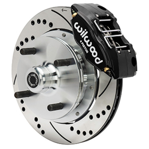 Wilwood 73-76 Porsche 914 Front Powerlite Brake Kit Drilled & Slotted - Black - 140-17474-D Photo - Primary