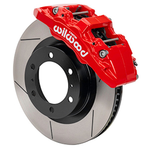 Wilwood 15-21 Toyota Tacoma Aero6-DM Front Brake Kit 13.31 Rotor - Red w/Lines - 140-17511-R Photo - Primary