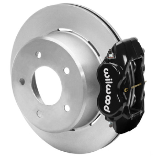 Wilwood 88-98 Chevy Silverado Forged Dynalite 12.19x0.81 Plain Rear Drum to Disc Conv. - Black - 140-17541 Photo - Primary