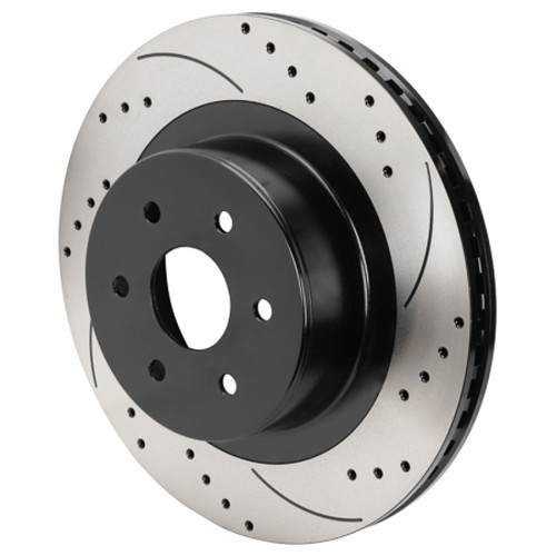 Wilwood 6x5.5 SRP Drilled Performance Rear Rotor & Hat L/H - Black - 160-16663-BK Photo - Primary
