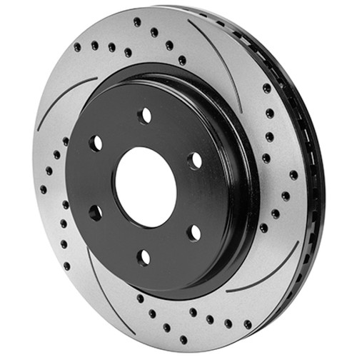 Wilwood 6x5.315 SRP Drilled and Slotted Performance Rotor & Hat R/H - Black - 160-16717-BK Photo - Primary