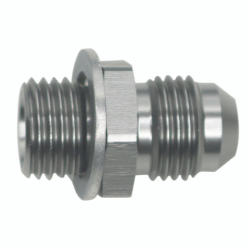 DeatschWerks 6AN Male Flare to M14 X 1.5 Male Metric Adapter  (Incl. Crush Washer) - Titanium - 6-02-0614 Photo - Primary