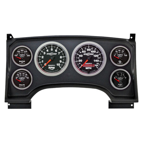Autometer Sport-Comp II Direct Fit Dash Kit 94-97 Chevy S10 Truck (2 x 3-3/8in. / 4 x 2-1/16in.) - 2933-12 Photo - Primary