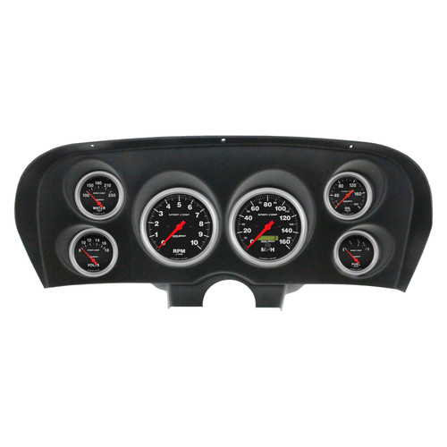 Autometer Sport-Comp Direct Fit Dash Kit 69-70 Ford Mustang (2 x 5in. / 4 x 2-5/8in.) - 2936-11 Photo - Primary