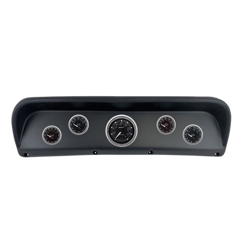 Autometer Chrono Chrome Direct Fit Dash Kit 67-72 Ford F100 (1 x 3-3/8in. / 4 x 2-1/16in.) - 2937-15 Photo - Primary