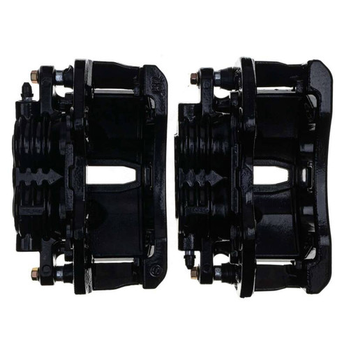 Power Stop 02-06 Cadillac Escalade Rear Black Caliper - Pair w/Bracket - S4764BLK Photo - out of package
