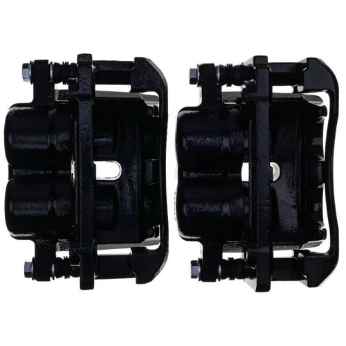Power Stop 04-05 Ford F-150 Front Black Caliper - Pair w/Bracket - S4860BLK Photo - out of package